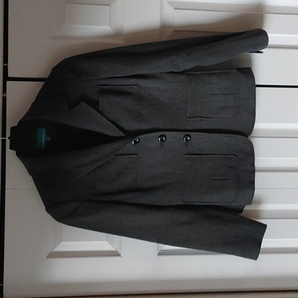 Vintage La Redoute Herringbone wool blend blazer